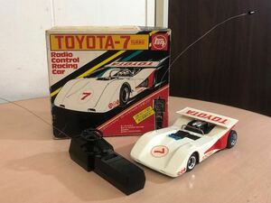 【ジャンク品F0237】TOYOTA トヨタ7 TURBO 1/20 ラジコンカー 昭和レトロ