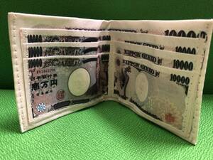 ★日本銀行券10,000円柄★お札柄(お金一万円柄)二つ折り財布★