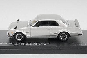 CAR-NEL カーネル 1/43 NISSAN 日産 スカイライン 2000GT-R (KPGC10) スペシャル カスタマイズド エディション シルバー CN437201