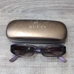 ☪美品☪ GUCCI サングラス ブラック イタリア製 グッチ スクエア 黒 男