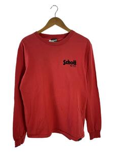 Schott◆長袖Tシャツ/L/コットン/レッド/3113067