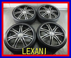 ■中古タイヤホイール■　LEXANI LX7 ２２インチ 8.5J +15 5H 114.3 Mileking Racing MKP21 235/30R22 90W XL 夏 S 送料無料 K317