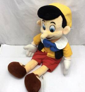 ディズニー ピノキオ ぬいぐるみ BIG 大きい 昭和レトロ 全長約75cm 240508