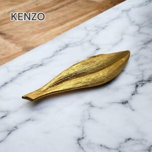 【1点限り】KENZO ケンゾー ブローチ ゴールド フェザー