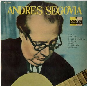 日DECCA JDL2014アンドレアス・セゴビア ANDRES SEGOVIA(25cm10インチ盤)＊