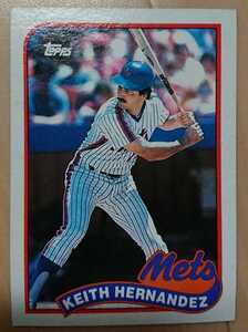 ★KEITH HERNANDEZ TOPPS 1989 #480 メジャーリーグ MLB 大リーグ キース ヘルナンデス NEW YORK METS ニューヨーク メッツ キャプテン