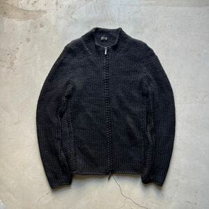 【1円スタート】JIL SANDER ジルサンダー ジップアップニット　ブラック　44サイズ　超高級 