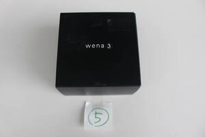 ⑤　SONY　ソニー　wena 3 rubber Black ブラック WNW-A21A/B　動作未確認　箱痛み品