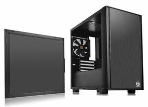 Thermaltake アルミニウム ブラック Versa H17 ミニタワー型PCケース CS7096 CA-1J1-00S1NN-00