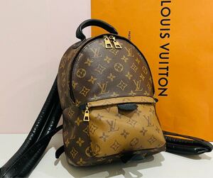 LOUIS VUITTON ● 新品 同様 希少価値有り ルイヴィトン リバース パームスプリング リュック レザー バッグ 