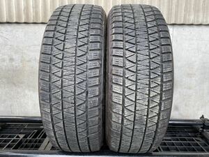 ネ5548 送料無料☆深溝美品☆ブリヂストンBRIDGESTONE BLIZZAK DMーV3 225/60R18 100Q 2本価格　2019年製