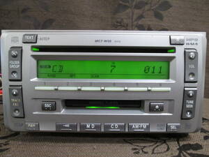 M2558 ＞＞トヨタ純正　CD/MDデッキ　整備済　MCT-W55＜＜ MP3/WMA 売切り♪