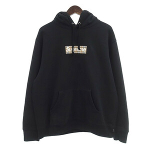 【特別価格】SUPREME 22SS Burberry Box Logo Hooded バーバリー パーカー ブラック メンズS