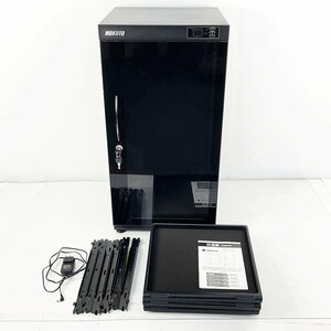 HOKUTO ホクト ドライボックス 防湿庫 HP-102EX 102L 17㎏ 22年製 鍵付 ブラック アルベックス № R2207 カメラ保管庫 [E1279]