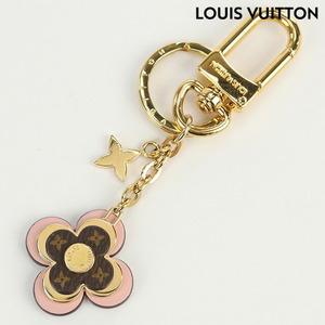 6/16はさらに+11倍 中古 ルイヴィトン キーリング レディース ブランド LOUIS VUITTON ブルーミング フラワーBB M63085 ピンク 小物