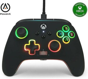 新品 未使用 PowerA 有線 コントローラーXbox Windows 公式ライセンスLED ゲームパッド　化粧箱無し001