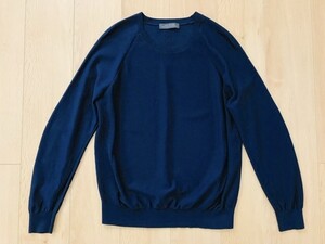 【美品】ナノユニバース＊ドライニット＊紺＊XL