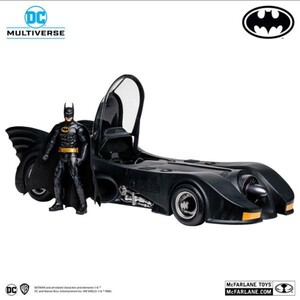 ☆新品　DCコミック　バットマン＆バットモービル　アクションフィギュア　BATMAN　マクファーレントイズ　未使用