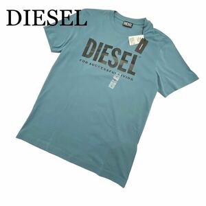 新品未使用 タグ付き DIESEL ディーゼルTシャツ 半袖 ライトブルー 水色 Sサイズ