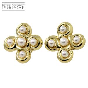 アコヤ真珠 5.0-4.0mm K18 YG イヤリング イエローゴールド 750 パール Pearl Earrings Clip on 90236234