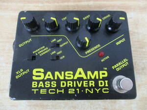 e10-4（SANSAMP BASS DRIVER DI TECH21 エフェクター）サンズアンプ ベースドライバー テック21 器材 動作未確認 現状品