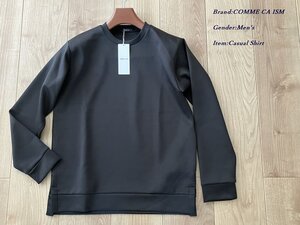 新品 COMME CA ISM MEN コムサイズム ファンクショナルジャージ プルオーバー 05ブラック Mサイズ 99CE51 定価3,900円