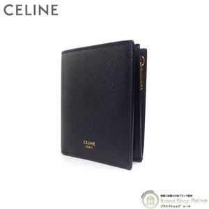 セリーヌ （CELINE） コンパクト ウォレット 二つ折り 財布 10E49 Black（新品同様）中古