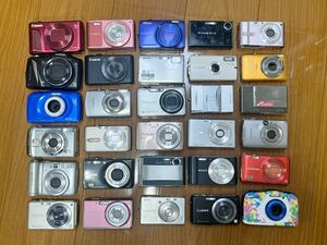 コンパクトデジタルカメラ OLYMPUS Nikon FUJIFILM SONY Canon PENTAX Panasonic CASIO など　30個まとめ売り 