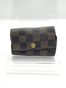 【送料無料】LOUIS VUITTON　ルイヴィトン　ダミエ エベヌ ミュルティクレ6 6連キーケース キーホルダー ブラウン N62630