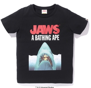 APE x JAWS TEE 01 エイプ ジョーズ XS Tシャツ レディース