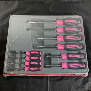 新品・未使用 Snap-on スナップオン ソフトグリップ ドライバー ピック 10本セット 限定ピンク SGDX60204CPM