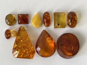 ［天然本琥珀おまとめ142ct］28.5g ルース 裸石 宝石 ジュエリー jewelry アンバー amber こはく コハク 乳白色有り　③