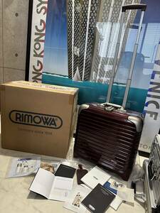 【即決/即納】 新品未使用・保管品 付属品完備 RIMOWA リモワ LINBO CARMONA RED リンボ 24L TSAロック ビジネストローリー 881.40.34.２①