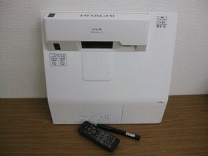 HITACHI CP-TW3506 超短投射 液晶プロジェクター 日立 動作品 3700ルーメン ランプ使用 488H/ リモコン ペン付　24