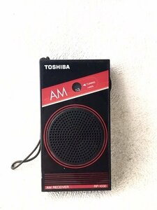 ◆ジャンク◆ TOSHIBA 東芝 AMラジオ RP-1030 コンパクトサイズ 部品取り 乾電池使用