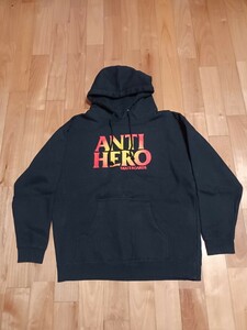 ANTI HERO アンチヒーロー スウェットパーカー L ブラック