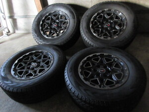 冬用(4WD&SUV用)set!! LMG レアマイスター GEAR (BP) (17x7,5+25) バリ溝(YOKOHAMA G075) 265/65R17 ランクル プラド ハイラックス サーフ 