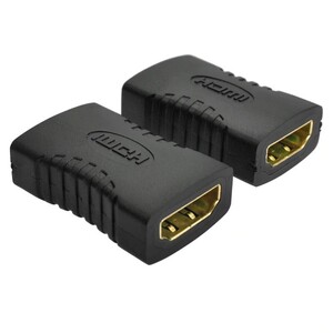 【２個セット】HDMI と HDMI延長 コネクター アダプター HDMI (メス) to HDMI (メス) 金メッキ 延長