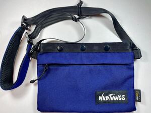 WILD THINGS ワイルドシングスサコッシュ ショルダー バッグ J.press別注 コーデュラ ブルー