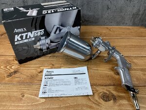 【TG-0221】アネスト岩田 エア スプレーガン 重力式 KTN580 塗装 工具 iwata 現状品 東京引取可【千円市場】