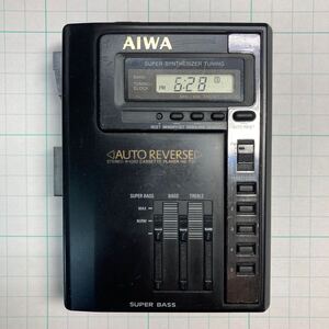 【動作品】AIWA HS-T50 アイワ ステレオ ラジオ カセットプレーヤー 本体のみ ラジオ・テープ再生確認済み 小傷多数 ジャンク扱いで