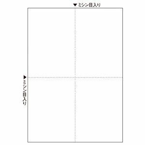 【新品】TANOSEE マルチプリンタ帳票（スーパーエコノミー） A4 白紙 4面 1セット（2500枚：100枚×25冊）