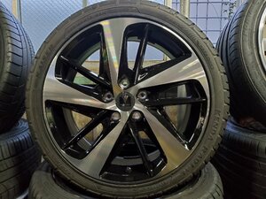 ★☆【Ｋ】未使用ホイール&中古タイヤ付4本★モデリスタ ウィングダンサーVI★ケンダ 225/40R18 2024年製★エスクァイア/ヴォクシー 他☆★