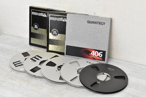 【 G 】1302 ｍaxell TEAC AKAI QUANTEGY メタルリール 5枚まとめ