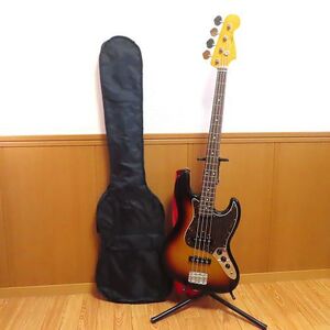 Fender JAPAN JAZZ BASS ELECTRIC BASS カスタムボディー　エレキベース フェンダージャパン ソフトケース付き　美品