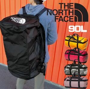 ノースフェイス　THE NORTH FACE ダッフルバッグ　2way 90L 旅行バッグ　特大　リュック　ショルダーバッグ　Lサイズ　ブラック　