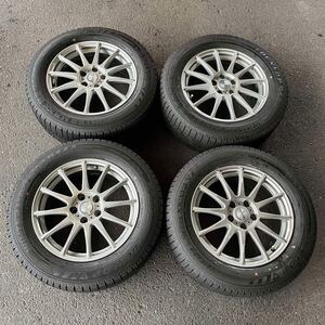 【5071】★【送料無料】★ 225/60R17 4本セット夏タイヤDUNLOP WINTERMAXX 03バリ山【2022年] アルミンホイール 17X7J PCD114.3/5H