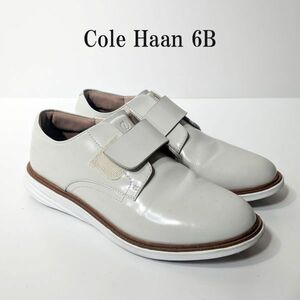 コールハーン Cole Haan エナメル アイボリー グランド ベルクロシューズ 6B 23.0 241001-2