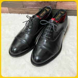 極美品 キーパー SCOTCH GRAIN ストレートチップ 革靴 黒 24.5