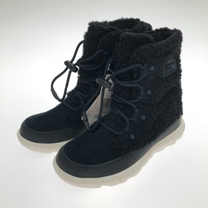 □□ SOREL ソレル ユース エクスプローラー コージー 防寒ブーツ 21cm 本体のみ NY4894-010 ブラック 目立った傷や汚れなし